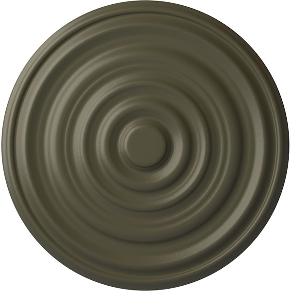 Ekena Millwork Carton Ceiling Medallion (For Canopies up to 3 3/4"), Hand-Painted Witch Hazel, 17 3/4"OD x 1 3/8"P CM18CAWHF - main